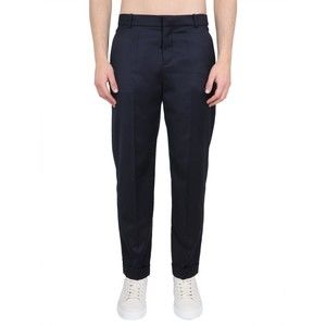 Balmain Black Wool Straight Leg Pants - NWT